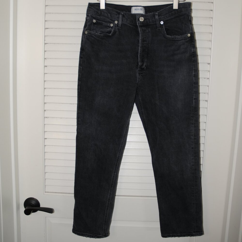 Agolde Riley Jeans in Black Sz 30